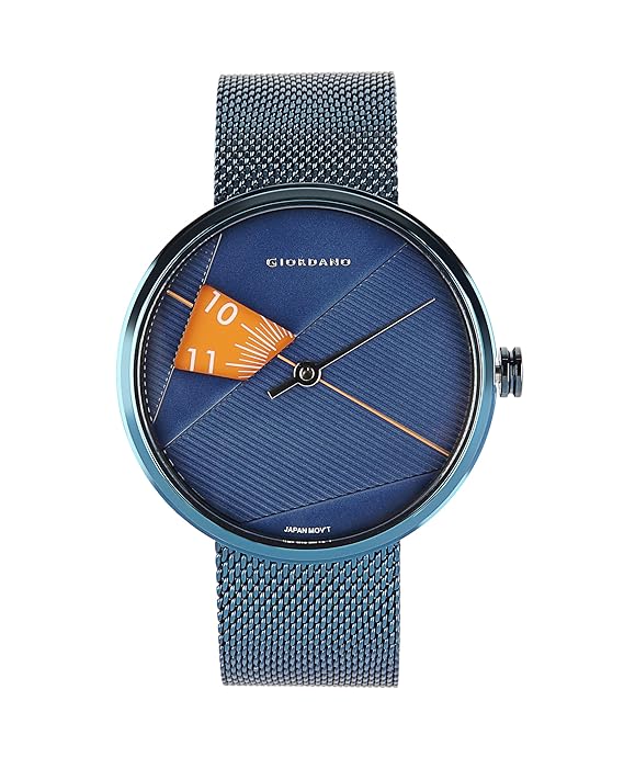 Giordano Analog Watch for Men’s with Color Variant, Stylish Watch Wired Metal Mesh Band, Wrist Watch for Men & Boys to Compliment Your Look/Ideal Gift for Men's | GZ-50050-22
